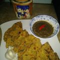 Mumtaz Ramzan's cooksnap of when they made Baisan ka paratha with chai.