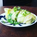 Cooksnap của Pi Ha khi họ làm theo món Cải thảo cuộn sốt dầu hào...Trung Hoa