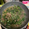 Joe Liao 的 蒜香空心菜炒牛肉（低醣生酮餐）（家常菜）（簡單料理）（10分鐘快速料理） cooksnap