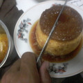 El cooksnap de Eduardo cuando hizo Flan con caramelo.