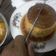 El cooksnap de Eduardo cuando hizo Flan con caramelo.