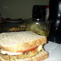 El cooksnap de Luz Rea cuando hizo Hamburguesas vegetarianas o Bocadillos de Berenjena con Puré 🍆😋.