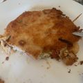 El cooksnap de Laura cuando hizo Cachopo de pavo relleno con verduras y Cabrales.