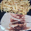 El cooksnap de Amparo&Ari cuando hizo Fajitas de jamón y queso con salsa de miel y mostaza.
