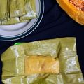 Cooksnap dari Dapur Kecil Shofiyyah untuk resep Pais waluh kuning /nagasari labu kuning