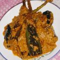 Nirmala Rajput का कुकस्नैप जब उन्होंने अचारी बैंगन (Achari Baingan Recipe In Hindi) बनाया था।