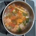 Cooksnap dari Delia Chandra untuk resep Sup salmon brokoli #SelasaBisa