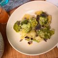 El cooksnap de Esther Vielba cuando hizo Brócoli con patatas y salsa de champiñones.