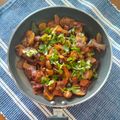 Epseeta Panigrahi's cooksnap of when they made Dry Matar Mushroom.