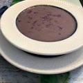 El cooksnap de Rocío cuando hizo Crema de coliflor morada.