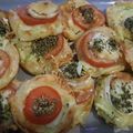 El cooksnap de Begoña Fernández Cuesta cuando hizo Hojaldres de calabacín y tomate.