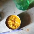 Trisha Jain का कुकस्नैप जब उन्होंने आलू  मंगौडी (aloo mangodi reicpe in Hindi) बनाया था।