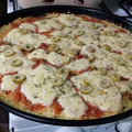 El cooksnap de Borsetich cuando hizo PIZZA DE COLIFLOR #SinHarina.