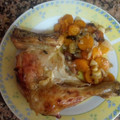 El cooksnap de Judy cuando hizo Muslos de pollo con zanahorias al horno.
