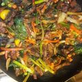 El cooksnap de marbe cuando hizo Carne con Hojas de Mostaza.