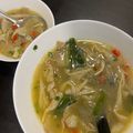 Cooksnap Zara Rania semasa beliau membuat 👩‍🍳Sup Cendawan Tiram.