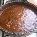 El cooksnap de Luna Valeriana cuando hizo Mole poblano.