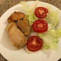 El cooksnap de Linda Sànchez Vado cuando hizo Pechuga de pollo rellena de jamón y queso mozzarella.