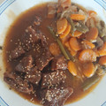 El cooksnap de Ramon Martin Vela cuando hizo Ternera marinada y salteado de verduras con salsa de soja.