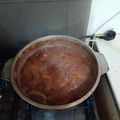 El cooksnap de José saldaña cuando hizo Sopa de porotos con queso.