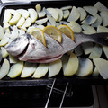 El cooksnap de Arturo De Vera cuando hizo Dorada al horno.