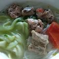 Cooksnap của Phương Phương khi họ làm theo món Bún mọc sườn non dọc mùng