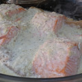 El cooksnap de Becky cuando hizo Salmón al Vermut.