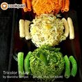Manisha Sampat's cooksnap of when they made Tricolour Pulav. 🇮🇳.