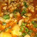 Misbah Anjum's cooksnap of when they made Aloo Qeema 😍😍.