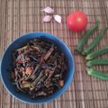 Anoli Vinchhi's cooksnap of when they made Masala bhindi (ladies finger).