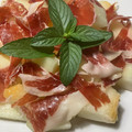 El cooksnap de @tesa.cuina cuando hizo Pinchos de melón con jamón.