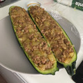 El cooksnap de Ana Mochilera cuando hizo Calabacín relleno de carne y queso con bechamel.