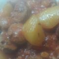 El cooksnap de La Cocinera🍰🍮🍝☕ cuando hizo Chorizos a la pomarola con papas.
