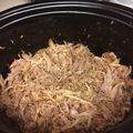 Ashlee's cooksnap of when they made Pulled Pork (for the crock pot).
