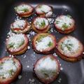 Cooksnap de Íris Garbuglio quando cozinhou Pizza de berinjela.