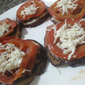 El cooksnap de Andrea Racero cuando hizo BRUSCHETTAS de🍅Tomate y Berenjena🍆Asada...!.