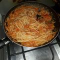 El cooksnap de Estefany Rodriguez cuando hizo Espaguetis con atún y limón.