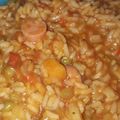 El cooksnap de Milagros Nievas cuando hizo Arroz con albóndigas (con mucho tuco).