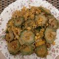 Cooksnap Pok Li semasa beliau membuat PELBAGAI MASAKAN SAYUR : Peria goreng salted egg.