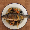 Philip Pantelides's cooksnap of when they made Roast seabass.