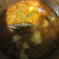 El cooksnap de Fran Guerrero cuando hizo Estofado de solomillo de cerdo con judías verdes y patatas.