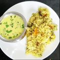 Komal Vasani's cooksnap of when they made રજવાડી ખીચડી અને કઢી (Rajwadi Khichdi Kadhi Recipe In Gujarati).