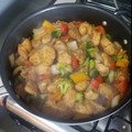 El cooksnap de Dexy Luengo cuando hizo Pollo Agridulce (estilo chino).