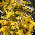 Priyanka Chirayu Oza's cooksnap of when they made સેવ ખમણી જૈન (Sev Khamani Jain Recipe In Gujarati).