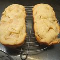 El cooksnap de Romina Filippetti cuando hizo Budín de manzana.