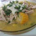 El cooksnap de Linda Vanegas cuando hizo Ajiaco santandereano.