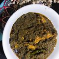 Bushra Mazhar's cooksnap of when they made پالک چکن.