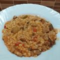 Tánczos Ágnes Cooksnap-ja, amikor elkészítette a(z) Zöldséges tarhonyás hús 🥕🌽🧅🌶🫑🍅🥘🥘🥘 receptet.