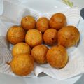 El cooksnap de Pedro Weinzettel cuando hizo Bolitas de parmesano.