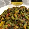 Shazi Mudabbir's cooksnap of when they made Masalaydar Dahi Bhindi.